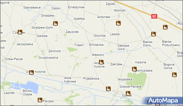 mapa Wewiórz, Wewiórz na mapie Targeo