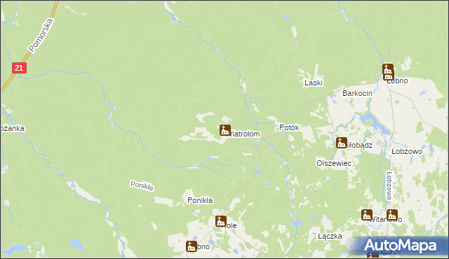 mapa Wiatrołom, Wiatrołom na mapie Targeo