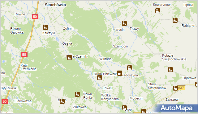 mapa Wiktoria, Wiktoria na mapie Targeo