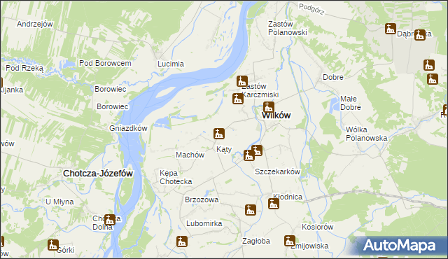 mapa Wilków-Kolonia, Wilków-Kolonia na mapie Targeo