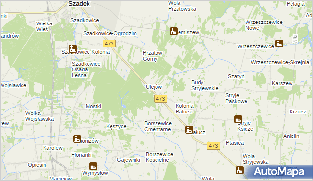 mapa Wincentów gmina Łask, Wincentów gmina Łask na mapie Targeo