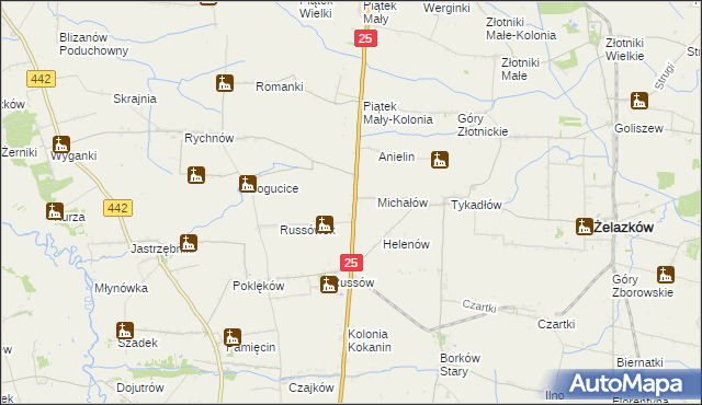 mapa Witoldów gmina Żelazków, Witoldów gmina Żelazków na mapie Targeo