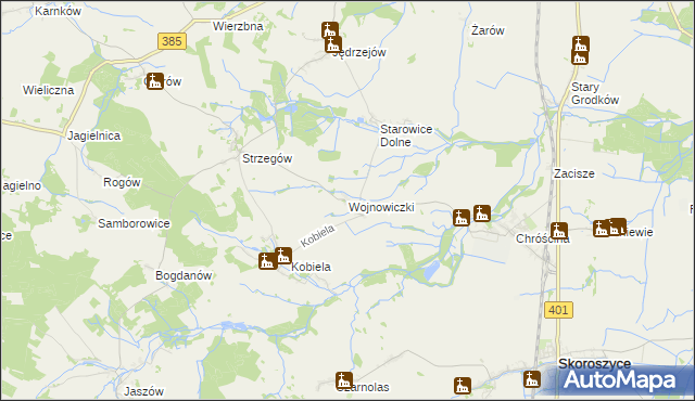 mapa Wojnowiczki, Wojnowiczki na mapie Targeo