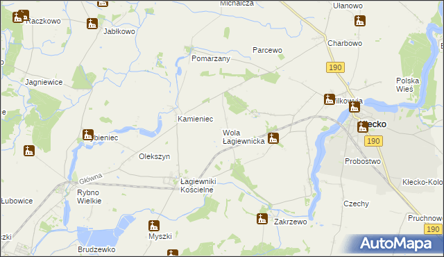 mapa Wola Łagiewnicka, Wola Łagiewnicka na mapie Targeo