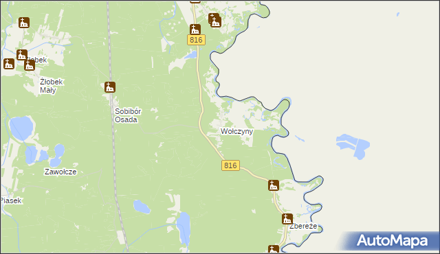 mapa Wołczyny, Wołczyny na mapie Targeo