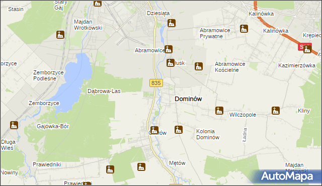 mapa Wólka Abramowicka, Wólka Abramowicka na mapie Targeo