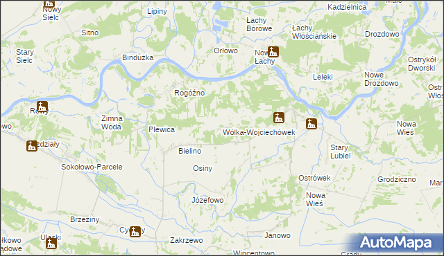 mapa Wólka-Wojciechówek, Wólka-Wojciechówek na mapie Targeo