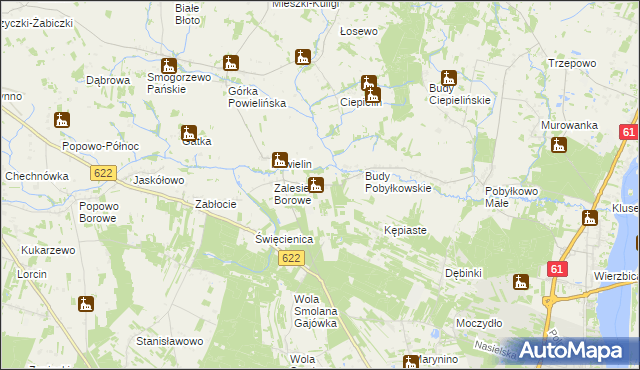 mapa Wólka Zaleska gmina Pokrzywnica, Wólka Zaleska gmina Pokrzywnica na mapie Targeo