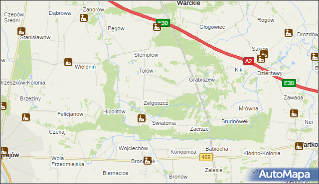 mapa Wólki, Wólki na mapie Targeo