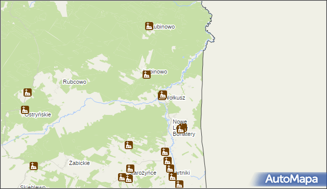 mapa Wołkusz, Wołkusz na mapie Targeo