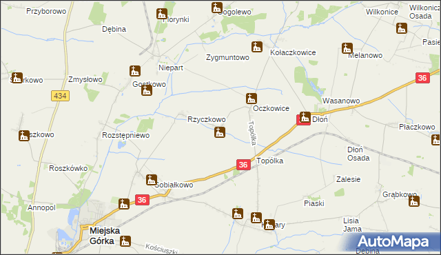 mapa Woszczkowo, Woszczkowo na mapie Targeo