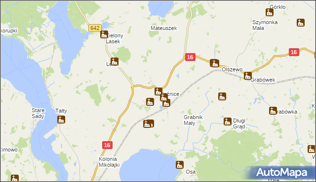 mapa Woźnice, Woźnice na mapie Targeo