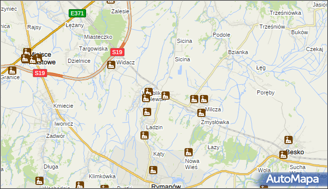 mapa Wróblik Szlachecki, Wróblik Szlachecki na mapie Targeo