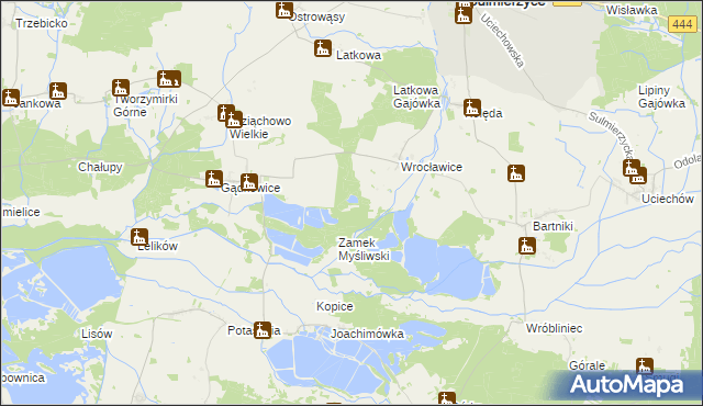 mapa Wrocławice Osada, Wrocławice Osada na mapie Targeo