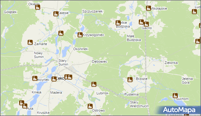 mapa Wrzosowisko, Wrzosowisko na mapie Targeo
