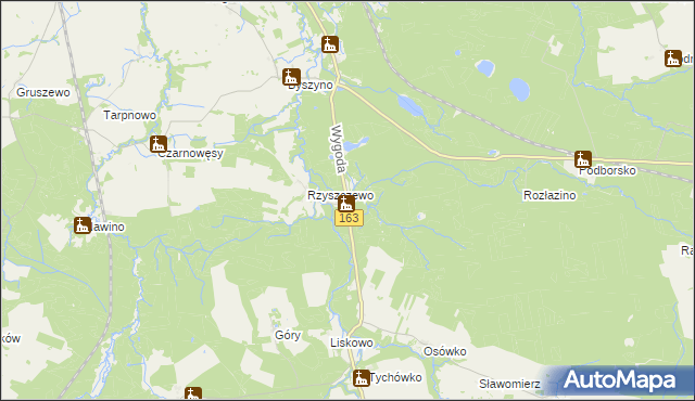 mapa Wygoda gmina Białogard, Wygoda gmina Białogard na mapie Targeo