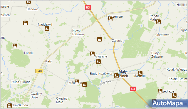 mapa Wygrane, Wygrane na mapie Targeo