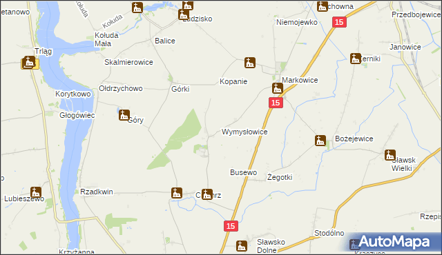 mapa Wymysłowice, Wymysłowice na mapie Targeo