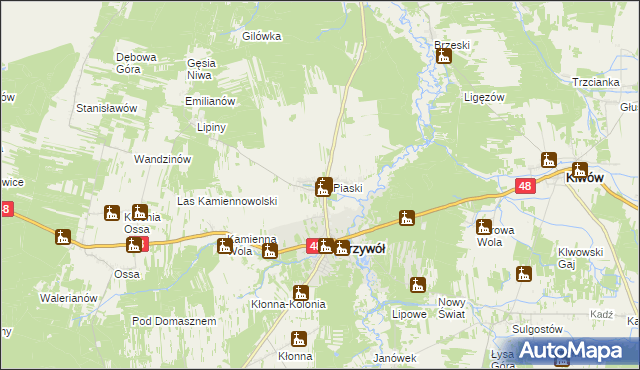 mapa Wysokin, Wysokin na mapie Targeo