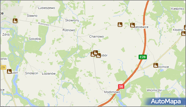 mapa Wyszobór, Wyszobór na mapie Targeo