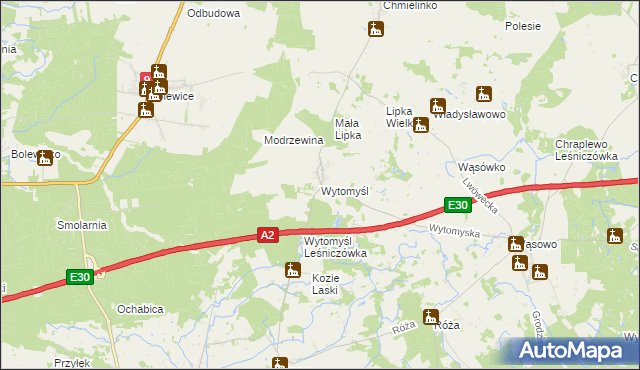 mapa Wytomyśl, Wytomyśl na mapie Targeo