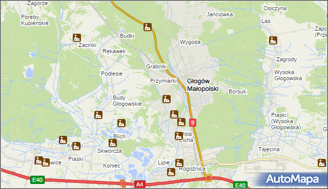mapa Zabajka, Zabajka na mapie Targeo