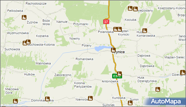 mapa Zadnoga, Zadnoga na mapie Targeo