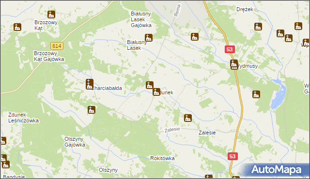 mapa Zdunek, Zdunek na mapie Targeo