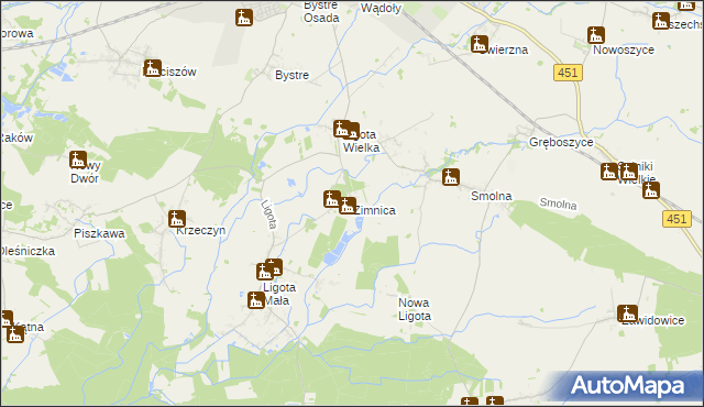 mapa Zimnica, Zimnica na mapie Targeo