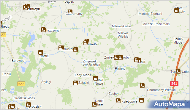 mapa Żmijewek-Mans, Żmijewek-Mans na mapie Targeo