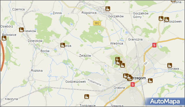 mapa Żółkiewka, Żółkiewka na mapie Targeo