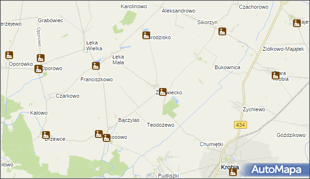 mapa Żytowiecko, Żytowiecko na mapie Targeo