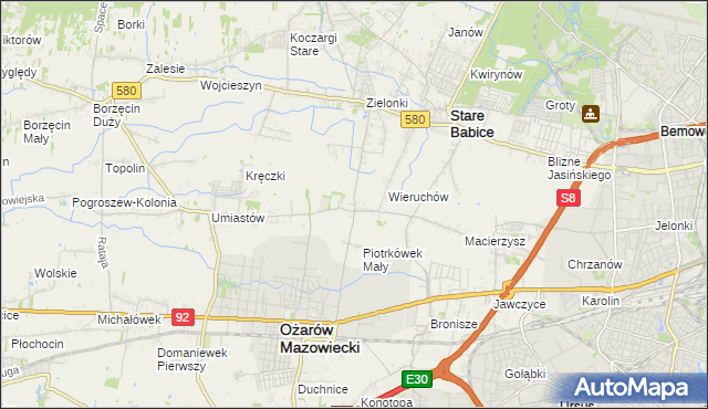 mapa Strzykuły, Strzykuły na mapie Targeo