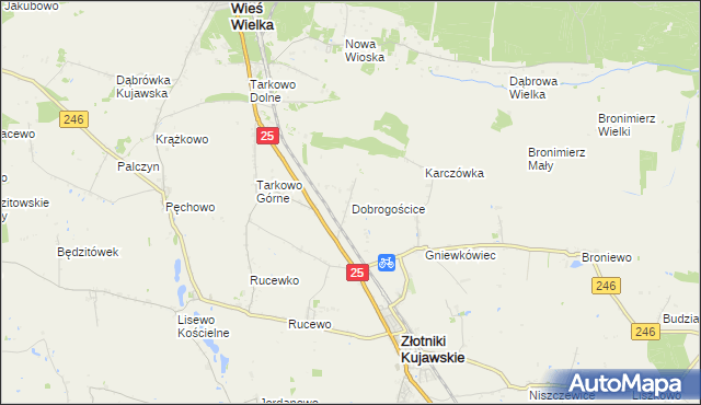 mapa Dobrogościce, Dobrogościce na mapie Targeo