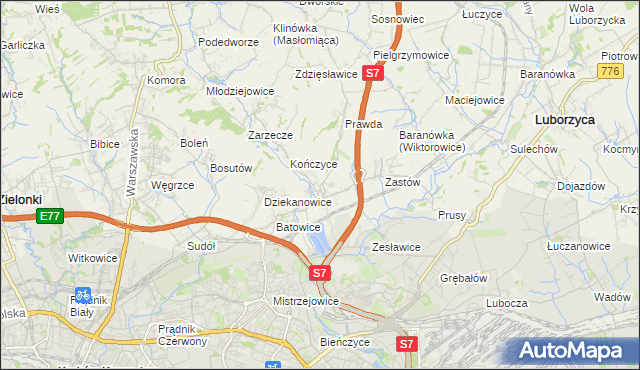 mapa Raciborowice gmina Michałowice, Raciborowice gmina Michałowice na mapie Targeo