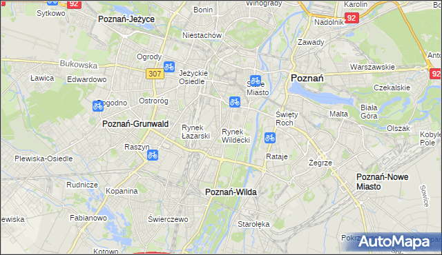 mapa Rynek Wildecki, Rynek Wildecki na mapie Targeo