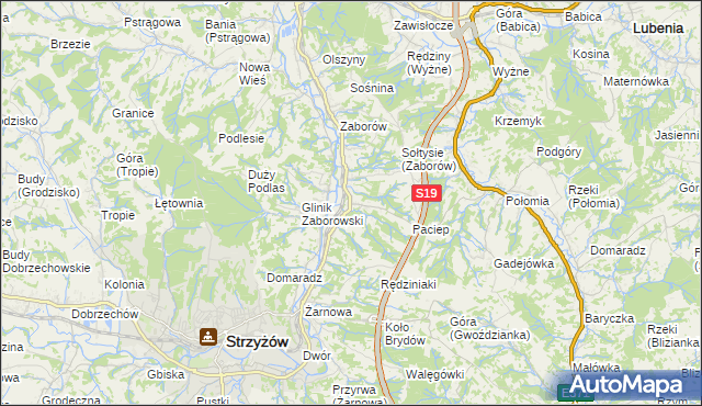 mapa Glinik Charzewski, Glinik Charzewski na mapie Targeo