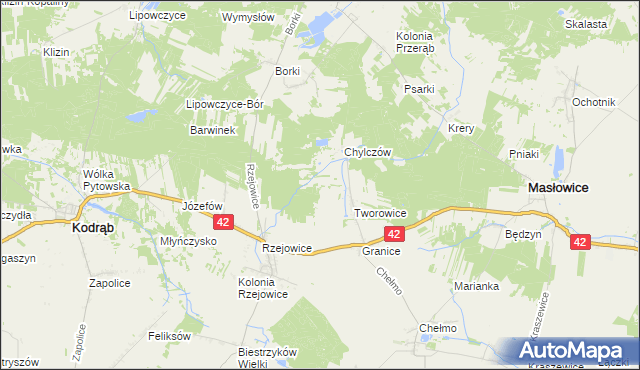 mapa Chaptyzów, Chaptyzów na mapie Targeo