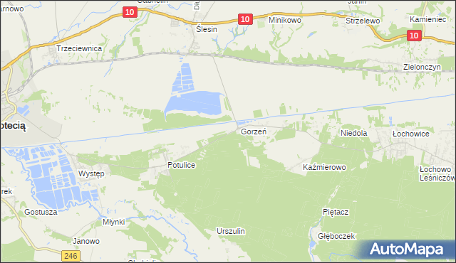 mapa Elżbiecin gmina Nakło nad Notecią, Elżbiecin gmina Nakło nad Notecią na mapie Targeo