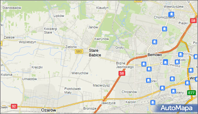 mapa Latchorzew, Latchorzew na mapie Targeo