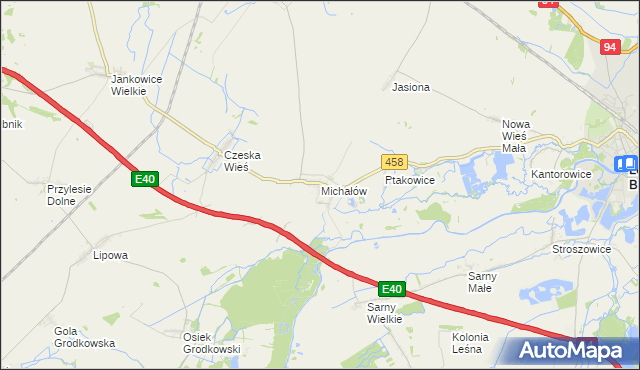 mapa Michałów gmina Olszanka, Michałów gmina Olszanka na mapie Targeo