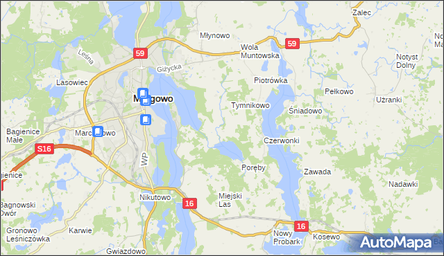 mapa Troszczykowo, Troszczykowo na mapie Targeo