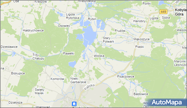 mapa Wioska gmina Syców, Wioska gmina Syców na mapie Targeo