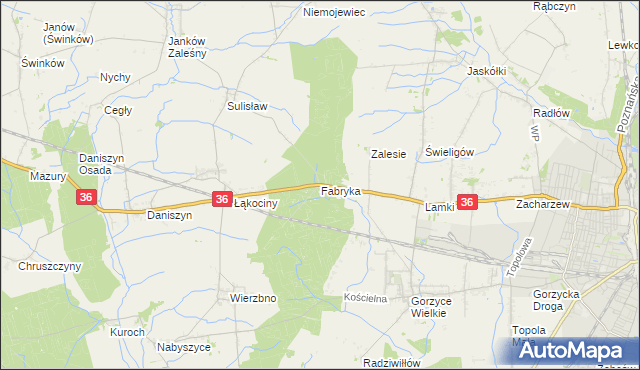 mapa Fabryka, Fabryka na mapie Targeo