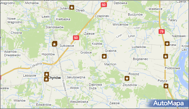 mapa Adamów Rososki, Adamów Rososki na mapie Targeo