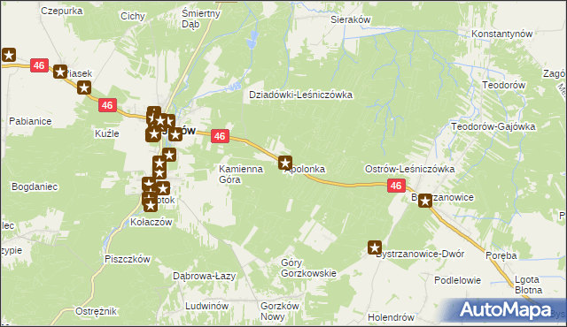 mapa Apolonka gmina Janów, Apolonka gmina Janów na mapie Targeo