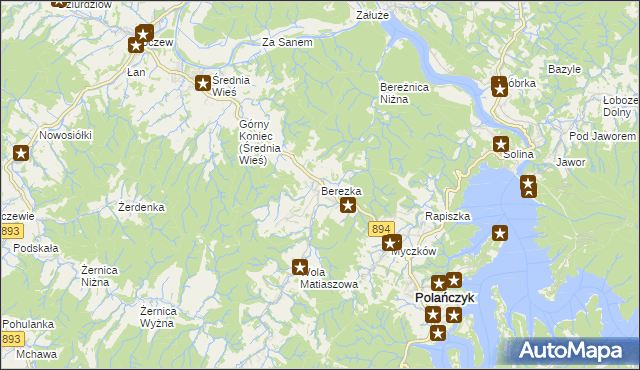 mapa Berezka, Berezka na mapie Targeo