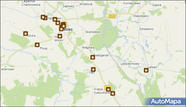 mapa Białogarda, Białogarda na mapie Targeo