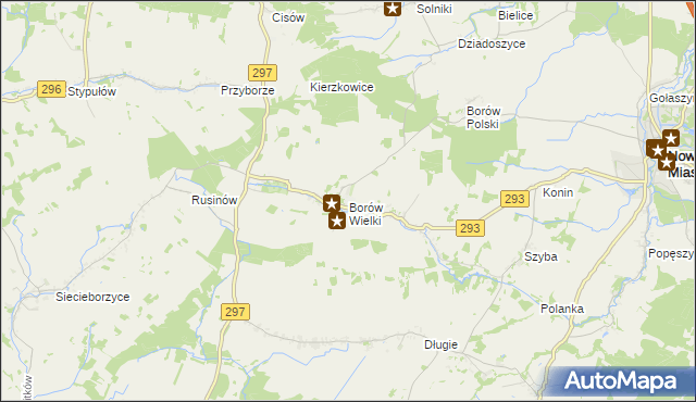 mapa Borów Wielki, Borów Wielki na mapie Targeo