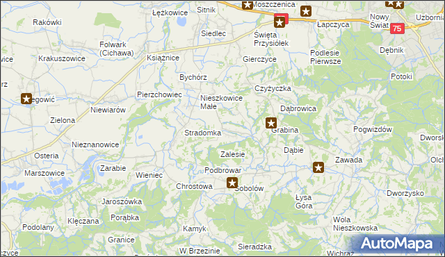 mapa Buczyna gmina Bochnia, Buczyna gmina Bochnia na mapie Targeo